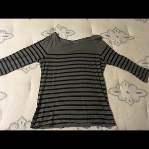 Old Navy striped 3/4 sleeve scoop neck top